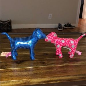 2 Victoria secret PINK mini dogs